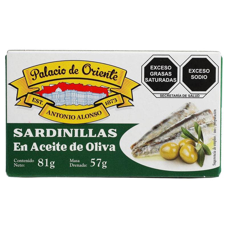 Sardinilla en Aceite de Oliva Palacio de Oriente 81 g