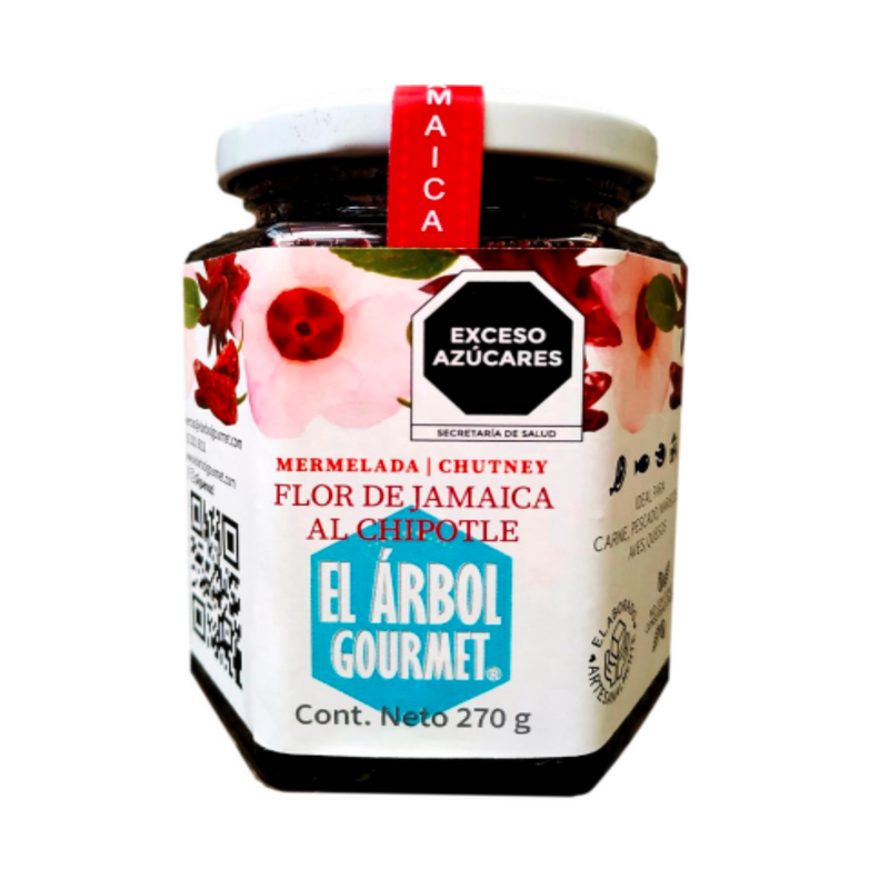 Mermelada Flor De Jamaica Al Chipotle El Árbol Gourmet 270 g