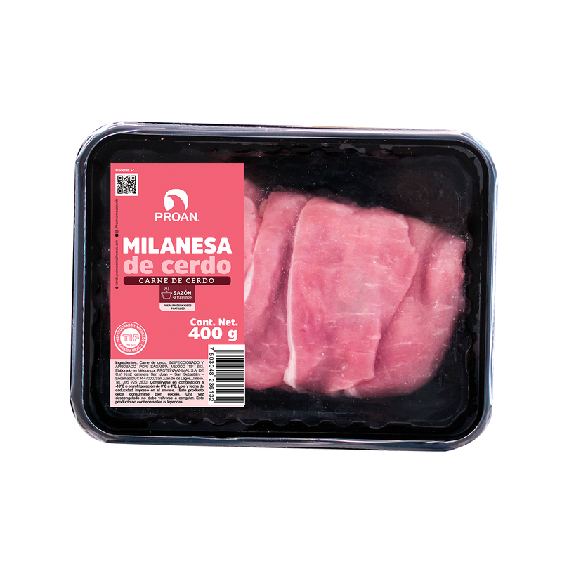 Milanesa de Cerdo PROAN 400 g