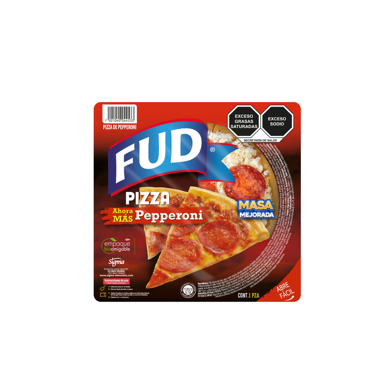 Pizza Pepperoni Individual FUD 216 g