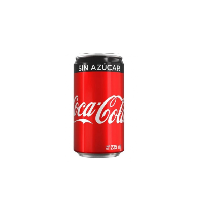 Coca Cola mini sin azúcar 235 ml