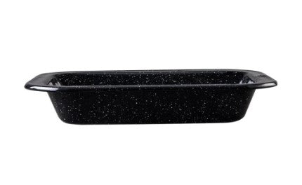 Bandeja Rectangular Peltre Negro 26 cm