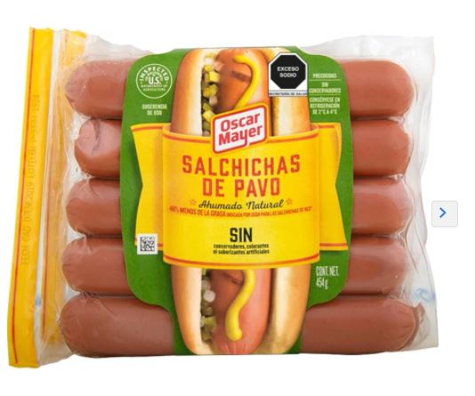 Salchicha de Pavo Oscar Mayer 454 g